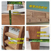 Youmanjia thickened upgraded high and low bed all solid wood bunk bed children's bed red walnut bunk bed two-layer bed mother and child bed high and low bed + bookshelf + double drawers bottom bunk 1.5*2 meters upper bunk 1.2*2 meters