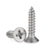 Jinggong (JINGGONG) 304 stainless steel cross countersunk head self-tapping screws pointed tail flat head self-tapping screws wholesale M3M4M5M6 M3*8 (about 1140 pieces per pound)