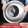 Baijie stainless steel pot lid visible wok lid large pot lid with lid handle 34CM
