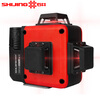 Shijing (SHIJING) red light level 12-line ultra-bright outdoor floor-mounted meter, wall-to-ground integrated high-precision 12-line red light wall-to-ground integrated meter 7829F dual lithium battery 2