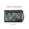 Anna by Anuschka Women's Original Leather Hand-Painted Storage Wallet, Midnight Zebra Midnight Zebra One Size