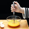 JIMANG semi-automatic 304 egg beater push-type design is suitable for household small manual mixing and practical use for whipping cream. Medium semi-automatic egg beater