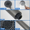 Xiaobeidi supercharged shower head bathroom toilet water heater bath shower bath heater hotel home flower shower spray paint black upgraded five-speed shower