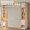Zi Cong package installation solid wood wardrobe customizable bedroom wardrobe light luxury cream style storage wardrobe new storage four door 1.6 meter wardrobe (recommended by the store manager)