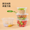 Forty thousand kilometers disposable meal bowl lunch box fast food box round thickened take-out lunch box with lid packing box 750 type 50 sets