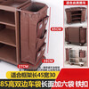 Hotel linen cart bag room work cart linen bag service cart cleaning storage hanging bag canvas rag bag 70 high double-sided cart bag brown iron buckle