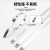 304 stainless steel cable tie self-locking metal cable tie room outdoor marine binding belt strong cable tie tensioner 4.6mm*150mm 100 pieces
