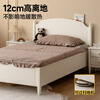 Genji Muyu Children's Furniture Children's Box Bed Solid Wood White American Single Bed Teenagers Small Apartment Bedroom Boys and Girls Storage Bed Children's Side Opening Box Bed + Mattress (8cm thick J50 hard H2) 1500mm*2000mm
