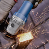Dongcheng angle grinder high power 1100W angle grinder multifunctional cutting machine household small hand grinding wheel grinding and polishing machine FF17-100 1100W standard configuration - rear switch