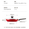 Cui Dahuang pan non-stick pan steak omelette pancake frying pan with lid 28cm induction cooker universal Chinese red ZH28JG