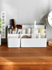 Yusenyi Desktop Storage Box Plastic Sundry Basket Office Organizing Box Remote Control Multi-Function Organizing Storage Box Large White