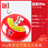 4kg hanging dry powder fire extinguisher 4kg automatic fire extinguishing device ultra-fine 6kg 8kg fire extinguisher palace lantern hanging ball 4kg (3C certification) hanging 68 fire extinguisher