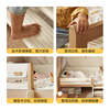 Quanyou Home Furnishing Log style children's high fence half-height bed under the apartment type boy and girl single bed second bedroom student bed
