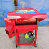 CLCEY electric small soybean thresher household rapeseed sorghum thresher three-separation belt exhaust rice threshing machine 500 type without motor