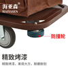 Hyasen TK-9526 D model linen cart cleaning cart double length multi-functional bag 5 inch silent wheel brown 1