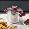 Tianxi explosion-proof pressure cooker 6L household 304 stainless steel pressure cooker one-hand opening and closing induction cooker universal / suitable for 3-5 people