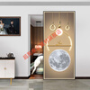 Meikejie Modern Minimalist Ghost Door Sliding Trackless Door Bathroom Cloakroom Kitchen Entrance Partition Track Door Printed Door Painting 01 Customized Product/First Square Meter Price