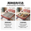 Jingxifu Children's Bed Double Bed Boy Light Luxury 1.5 Meter Leather Bed Teenage Girl Modern Simple Princess Single Bed Single Bed Please Note Color - Delivery to Home 1500mm*2000mm Frame Structure