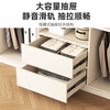 Zi Cong package installation solid wood wardrobe customizable bedroom wardrobe light luxury cream style storage wardrobe new storage four door 1.6 meter wardrobe (recommended by the store manager)
