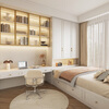 Sophia tatami small apartment bed cabinet integrated light luxury style bed wardrobe bookcase combination integrated second bedroom whole house customization membership bonus (consult customer service to enjoy discounts)