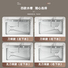 Customized 5MM embossed SUS304 stainless steel original color large single-slot household kitchen sink multi-functional under-counter dishwashing. Need left and right side drainage or Taiwan-controlled drainage. Contact the customer