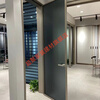 Meikejie Internet celebrity extremely narrow Changhong glass door bathroom kitchen toilet bathroom door single door minimalist glass swing door porcelain magnesium silver gray Internet celebrity extremely narrow 2.0mm wall thickness 1635