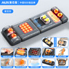 AUX home full body massage cushion recliner chair shoulder and cervical spine massager waist and back electric kneading mattress fully automatic multi-functional massager practical birthday gift for father and mother Supreme version - gray neck, shoulder, waist, legs and feet full kneading + vibration moxibustion hot compress