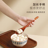 Tang Zong Chopsticks, 2 pieces of nanmu spoons, extended version about 22.5cm, solid wood spoon, milk coffee spoon C1720