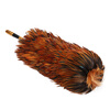 Feather duster removes dust without shedding hair, real household car dust sweeper telescopic cleaning Zenzi old-fashioned chicken feather sweep medium brown