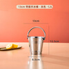 Magic Bean Shenghuo Internet celebrity ice bucket household stainless steel ice bucket bar KTV champagne beer red hotel supplies snack bucket commercial mini silver portable snack bucket 13cm (1.2L)