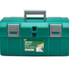 Shida Plastic Multifunctional Aluminum Alloy Tool Box Single and Double Layer Portable Home Repair and Installation Storage Box 95163/ Plastic Tool Box 18 Inch