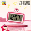 Disney alarm clock for students, special wake-up tool for children, alarm clock timer, temperature display, cute alarm clock battery model, Strawberry Bear