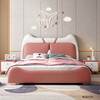 Jingxifu Children's Bed Double Bed Boy Light Luxury 1.5 Meter Leather Bed Teenage Girl Modern Simple Princess Single Bed Single Bed Please Note Color - Delivery to Home 1500mm*2000mm Frame Structure