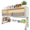 Shuaishi kitchen sink storage rack drain rack dishwasher rack sink storage rack above the sink white 85 long