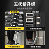 BAFEN Telescopic Ladder Multifunctional Herringbone Ladder Foldable Engineering Thickened Liftable Portable Stainless Steel Home Straight Ladder Multifunctional 2.5=5m Straight Ladder Stainless Steel *1
