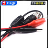 BNC to crocodile clip bncQ9 signal test line oscilloscope probe detection line bnc pair double clip male to male BNC to crocodile clip cable 1 meter other