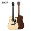 SAGA guitar spruce SF600C solid wood color entry-level folk 41-inch guitar recommended for beginners with gift package teaching