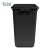 Senser large large capacity trash can with lid commercial property hotel community school office building universal trash can black without lid (little man mark) 10 liters