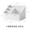 Yusenyi Desktop Storage Box Plastic Sundry Basket Office Organizing Box Remote Control Multi-Function Organizing Storage Box Large White