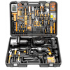 Komax Tool Box Full Set Impact Drill Hand Electric Drill Electric Hand Tool Set Household Hardware Set Electrician Woodworking Repair God of War Set