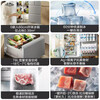 Panasonic small sorbet Japanese refrigerator French multi-door small apartment 410 household ultra-thin air-cooled frost-free automatic ice making first-class energy efficiency antibacterial freshness preservation NR-EE41PXA-S