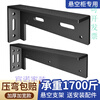 Dixin suspended partition bracket suspended TV cabinet suspended load-bearing bracket triangle support bracket wall bracket hanging rail fixed black 4.2mm heavy duty 20 inch 50CM 1 price