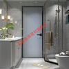 Meikejie Internet celebrity extremely narrow Changhong glass door bathroom kitchen toilet bathroom door single door minimalist glass swing door porcelain magnesium silver gray Internet celebrity extremely narrow 2.0mm wall thickness 1635