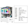 Nine-tailed fox sea view room column-free MINI computer case desktop double-sided glass side see-through/support MATX motherboard/120 water cooling T09 column-free MINI sea view room black empty box