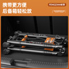 Fengzan Walking Ladder Herringbone Telescopic Ladder Portable Thickened Engineering Folding Ladder Household Multifunctional Hard Carrying Lift Ladder Bold and Thickened Anti-sway Black Orange Walking Ladder 2 Meters