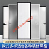 Meikejie 2023 new customized high-end extremely narrow indoor toilet bathroom kitchen study flat door tempered glass door small red line Douyin l - single-layer glass single door cover and double door cover differentiated selection
