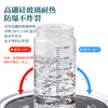 Baijie sealed jar bird's nest Chinese medicine sub-bottle can be steamed high borosilicate glass bottle bird's nest cup jam storage jar 500ml