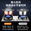 Suitable for gas stove windshield, fire-concentrating energy-saving hood, universal square gas stove, gas stove windshield, stove stand protection 1 pack, extra thick and resistant to burning - natural color - 5 openings