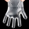 Jiamo disposable gloves food grade 200 pieces PE thickened transparent plastic kitchen dishwashing catering traveling camping