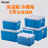Kebao (kbcool) food thermal insulation box refrigerated box stall commercial outdoor camping food ice cube meat fresh seafood frozen 22L blue standard large handle 1